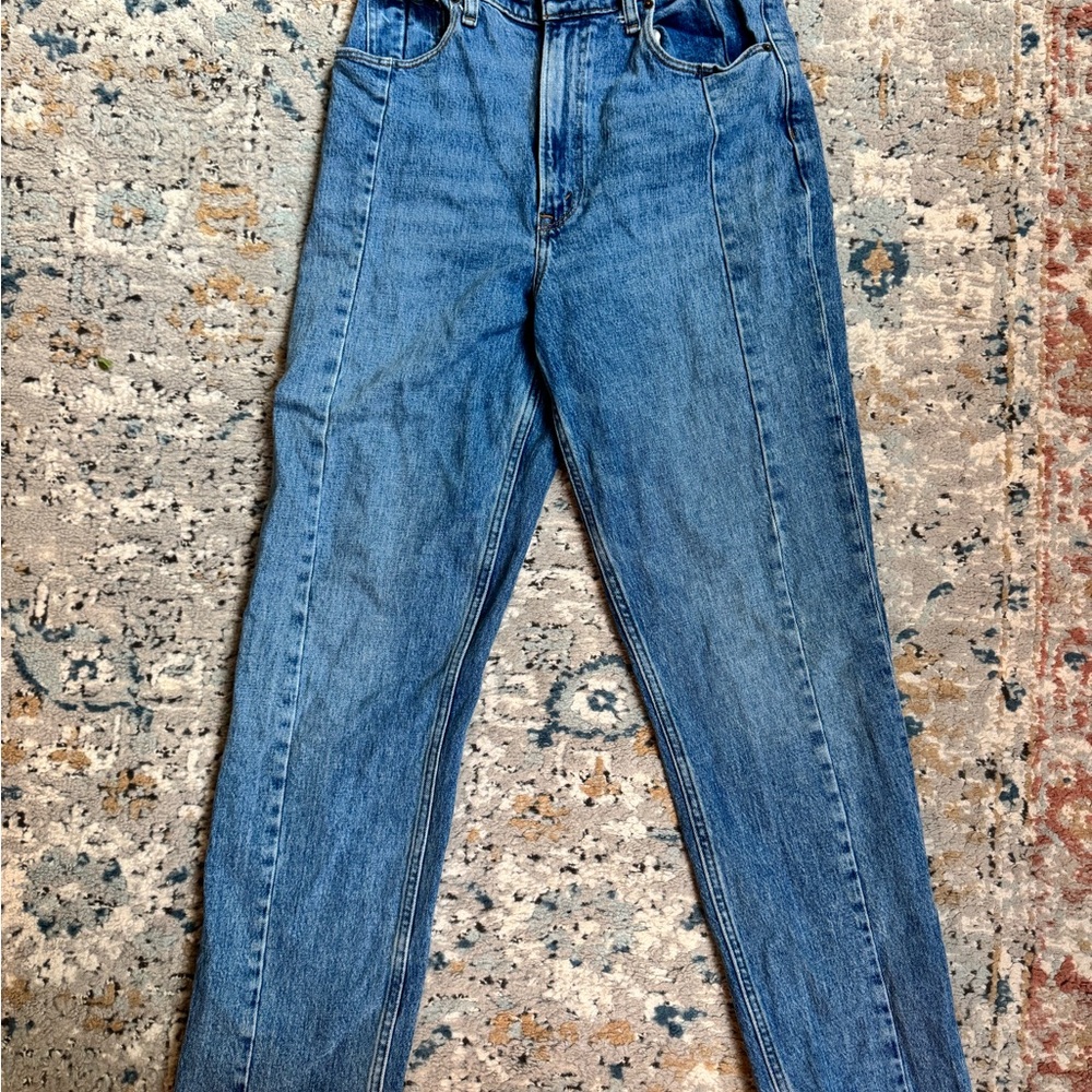 A & F 90s Straight Leg Curve Love Jeans